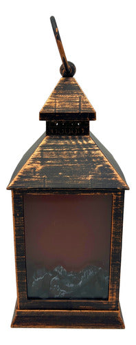 Zow Colonial Decorative Lantern, Simulates Fire 0