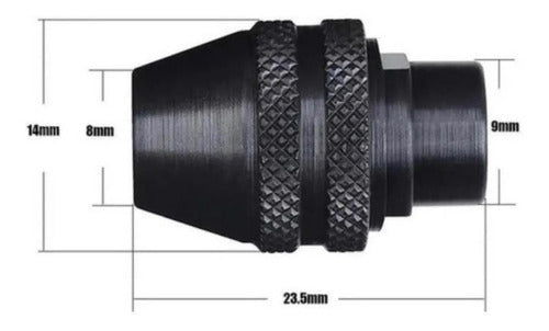 Ruhlmann Mandril Para Minitorno Universal 0 A 3,5 Mm 1