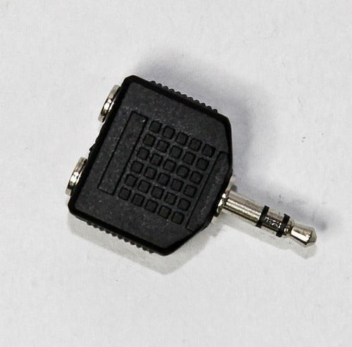 Adapter Plug 3.5 mm to 2 Female Stereo Headphone X 4u by High Tec Electronica 4
