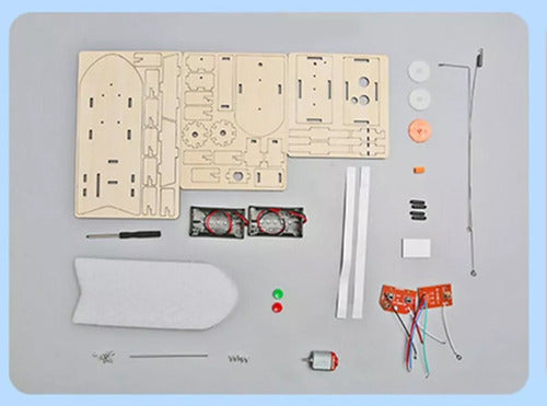 Kit Escolar - Juguete De Ciencia - Barco Ra Control Remoto 3