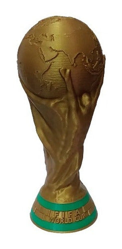 Trofeo Qatar 2022 Copa Del Mundo 10 Cms Altura 3d Foto Real 0