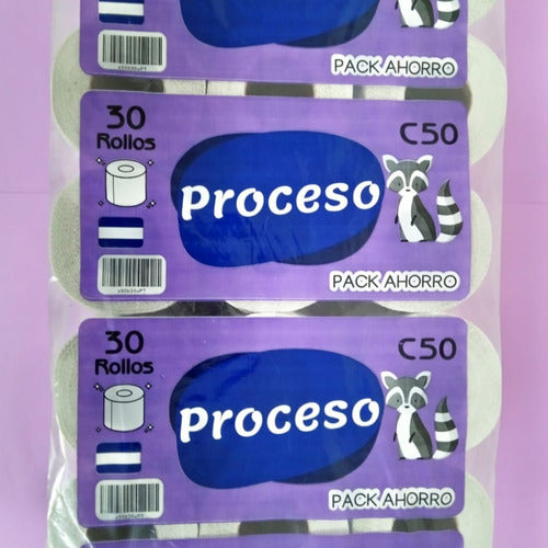 8 Packs Papel Higiénico 30 Unidades 24 Mts Proceso 1