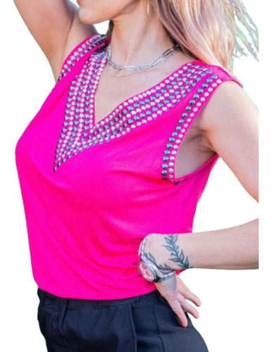 Mia Mia Imported Tank Top with Studs - Mia Mia Mujer (f) 0