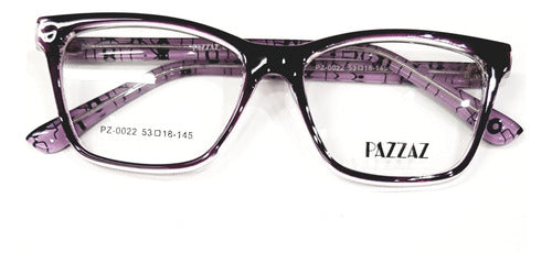 Stylish Small Frame Eyeglasses by Pazzaz with Gift Case 0