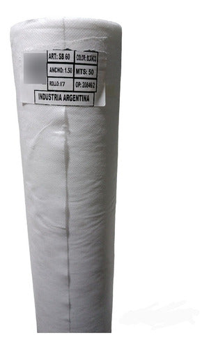 Scalter White Non-Woven Fabric 60 Grams 1.5 Meters Wide x 50 Meters Long 0