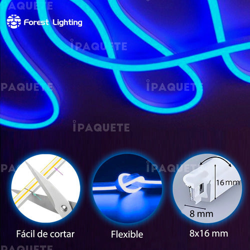 Flexible Fixed Color Outdoor Neon LED Strip Light 1m 27