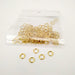 Golden Metal 4mm Rings for Crafts Jewelry x 100 units 0