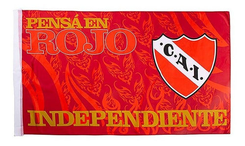 Bandera  Futbol Independiente Pensa En Rojo Licencia Oficial 0