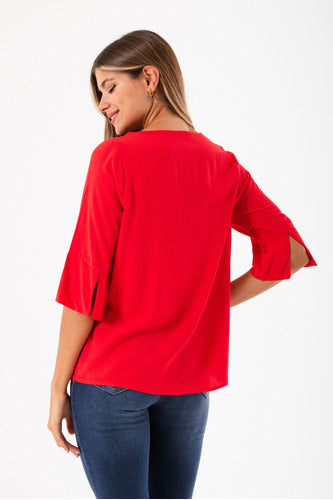 ARmoda Blusa Broderie Manga 3/4 Susy 1