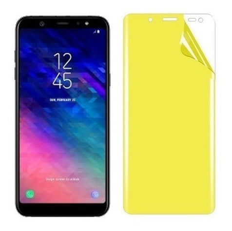 2x Pelicula Gel Galaxy J8 / A6 Plus A6+ Cola Tela Toda Curva 0