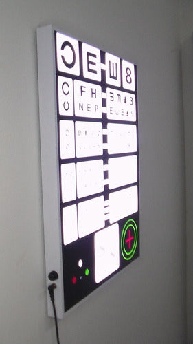LED Optotype with Remote Control and Brightness Control 5