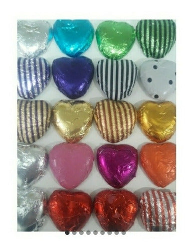 FLA FLP Puro Chocolate 100 Chocolate Heart Bonbons Souvenirs for Events 0