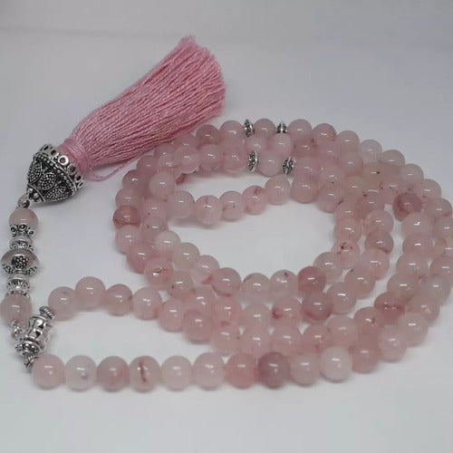 Amazonitas Del Sur Japa Mala Natural Cuarzo Rosa 108 Cuentas 8 Mms 6