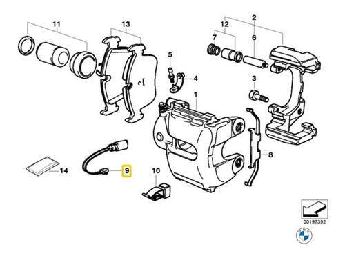 Sadeca Front Brake Sensor Bmw 3 E36 323ti M52 1