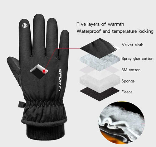 Smart Waterproof Thermal Gloves for Ski and Snowboard 3