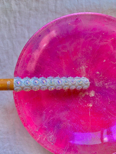 thelittlebloom_ Circular Resin Ashtray with Pink Inks 1