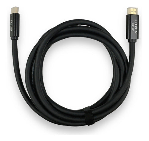 Cable Hdmi 4k 3mts Negro Ripcolor Alta Calidad 0