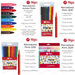 12 Set 6 Filgo Pinto School Markers Assorted Colors 3