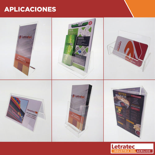 LETRATEC Portafolletos Múltiple Acrílico Pb22-a5 2