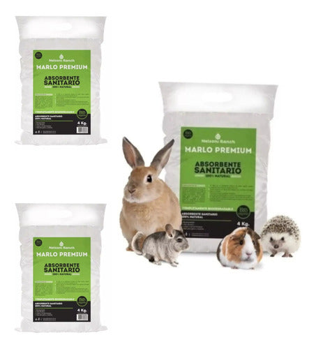 Marlo Absorbent Bedding 4 Kg for Hamster Rabbit Guinea Pig x 3 Units 0