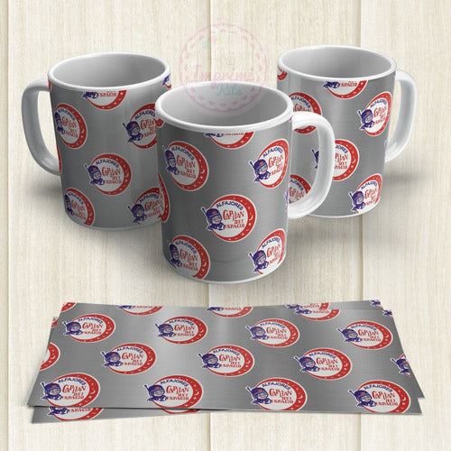 Sublimation Templates Captain of Space for Mugs - Imprimi Kits 0