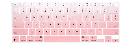 Funda Teclado Macbook Air 13.3 Ultrafina Silicona Rosa 0