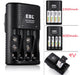 EBL 4 Fast LCD Battery Charger for AA AAA 9V NiMH Batteries 1