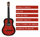 Classical Creole Guitar by Romulo Garcia CG100 with Red Finish + Case 1