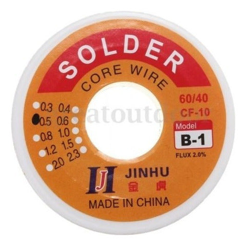 60/40 Resin Core Solder 0.5 mm 100g 5