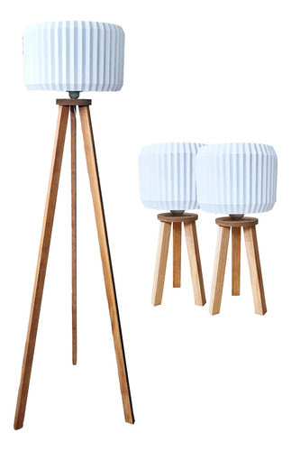 Genialoso Lamp Stand + Tripod Table Lamps 0