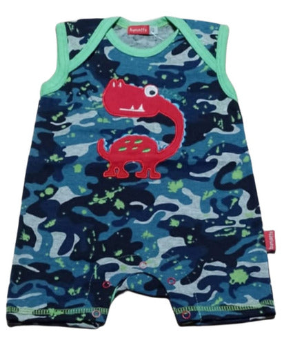 Boniatto Sleeveless Camouflage Dinosaur Jumpsuit 0