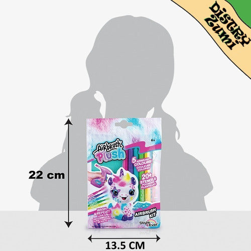 Repuesto De Airbrush Plush Kit De 5 Crayones Y 20 Stencils 3