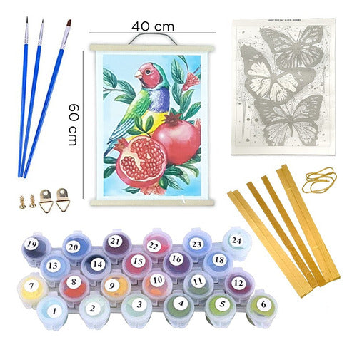 Art Painting by Number Kit - Artistic Drawing Set with Frame 37