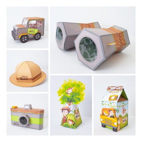 Printable Safari Boxes Kit 1