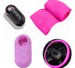 Steering Wheel Cover + Silicone Key Cover - Fiat Gran Siena Pink 0
