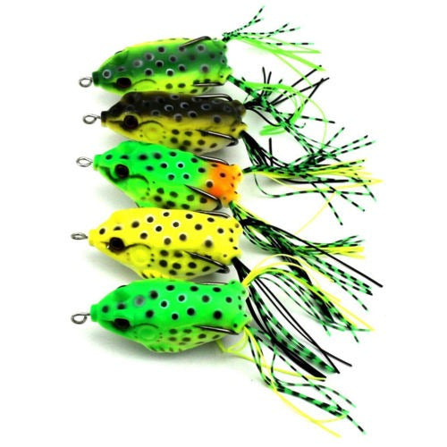 Topwater Crankbait Frog Lure Set - 5pcs 1