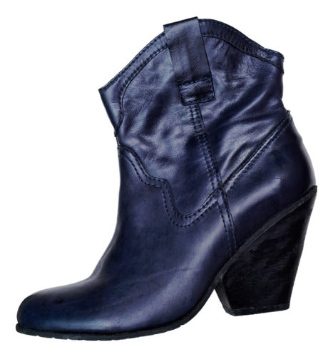 Limite Bota Dama Cuero Bota Jackie Talle 36,5 Color Azul Sin Uso 0