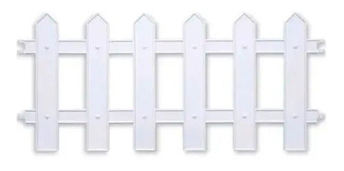 GEN Plastic Decorative Fence, Disassemblable 100x24cm, Set of 10 0