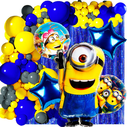 Universia3 Cotillon 50 Art Globos Minion Villano Favorito Kevin Stuart Bob Gru 3