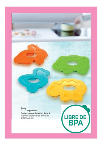 Cortantes Para Galletitas Set X 4 Tupperware®libre De Bpa 1