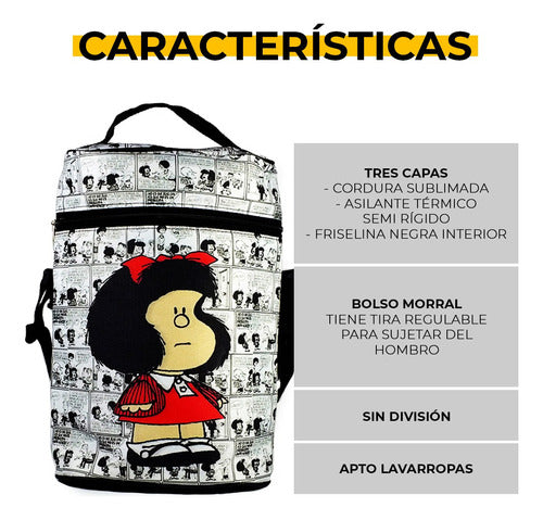 Matero Matero Matero Mafalda Bag - Bolso Matero Térmico Equipo De Mate Mafalda