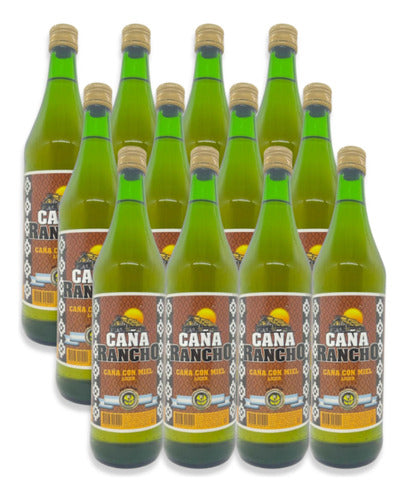 Rancho Cane with Argentine Honey Aguardiente Box of 12 units 950ml 0