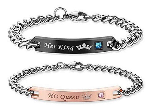 Goods Trade His Queen Her King Bracelet Set 1