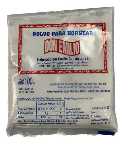 Polvo Para Hornear Don Emilio X 100 G 0