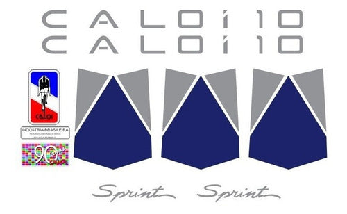 Adesivos Para Bicicleta Antiga Caloi 10 Sprint 1988  Azul 0