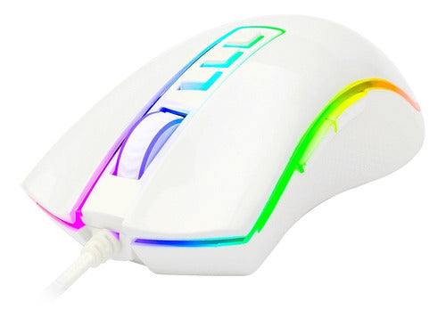 Redragon Cobra Chroma RGB Programmable Gaming Mouse - White 4