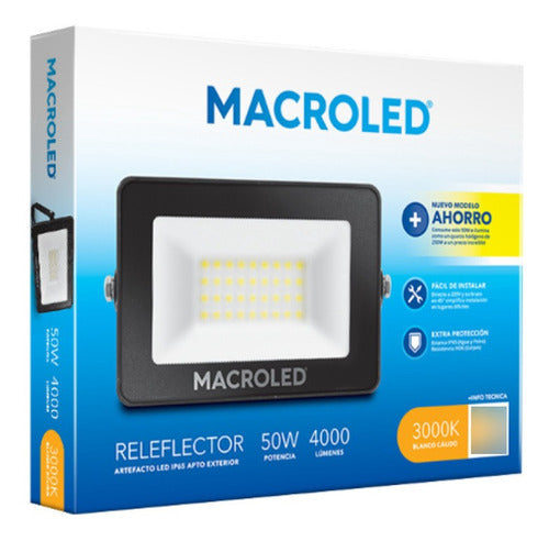 LED Reflector 50W Macroled IP65 Outdoor Cold/Warm Light 12