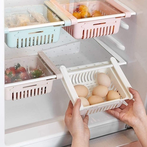 Sheshu Home Expandable Hanging Organizer Basket for Refrigerator 2