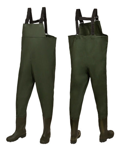 Wader Waterdog PVC Waders with Boots Various Sizes 0