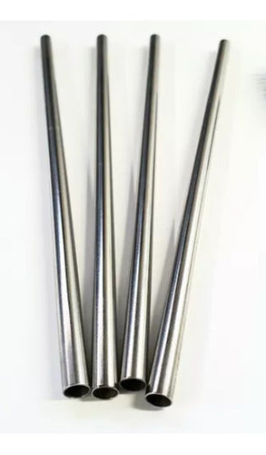 Set of 4 Stainless Steel Reusable Straws 1